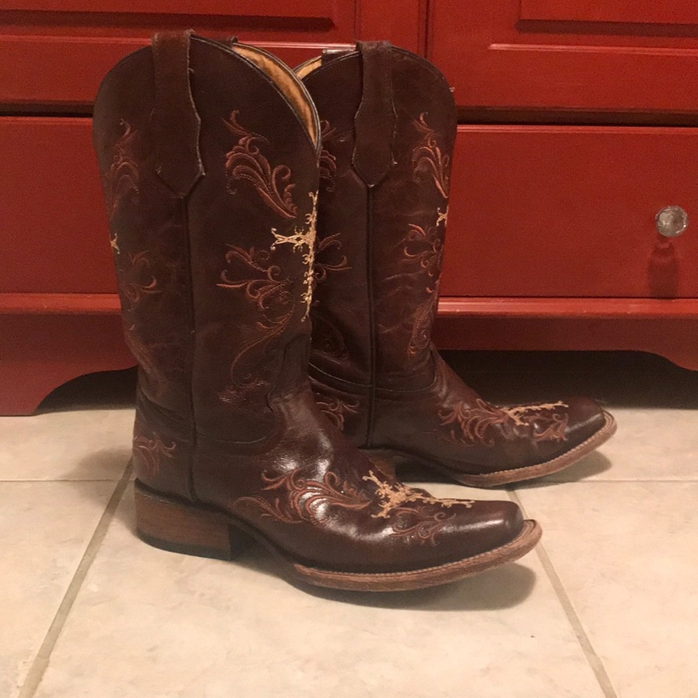 Womens Circle G cowgirl boots